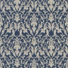 Speakeasy damask - Aqua & Blue Wallpaper