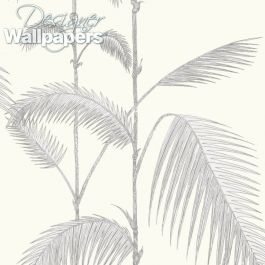 Palm Leaves - Grey Wallpaper