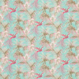 Bird of Paradise Fabric - Turquoise