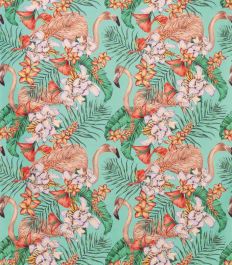 Flamingo Club Fabric - Multi colour