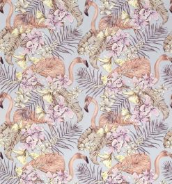 Flamingo Club Fabric - Multi colour