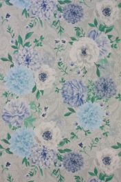Duchess Garden  - Aqua & Blue Wallpaper