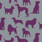 Best in Show Flock - Grey Wallpaper