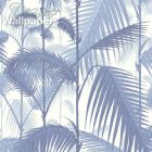 Palm Jungle - Aqua & Blue Wallpaper