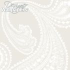 Rajapur - Natural, Ivory & White Wallpaper