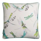 Samana Dragonfly Dance Cushion - Green Wallpaper