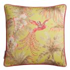 Samana Bird Of Paradise Cushion - Yellow Wallpaper
