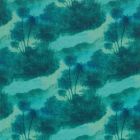Cocos Fabric - Aqua & Blue Wallpaper