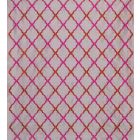 Jali Trellis Fabric - Reds