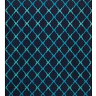 Jali Trellis Fabric - Blue