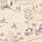 Cathay Parade - Brown & Beige Wallpaper