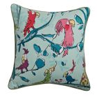 Cockatoos Cushions - Aqua & Blue Wallpaper