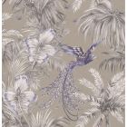 Bird of Paradise - Aqua & Blue Wallpaper