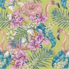 Flamingo Club - Multi Colour Wallpaper