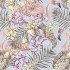 Flamingo Club - Multi Colour Wallpaper