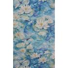 Water Lily - Aqua & Blue Wallpaper