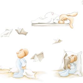 Flying Books Wall Mural