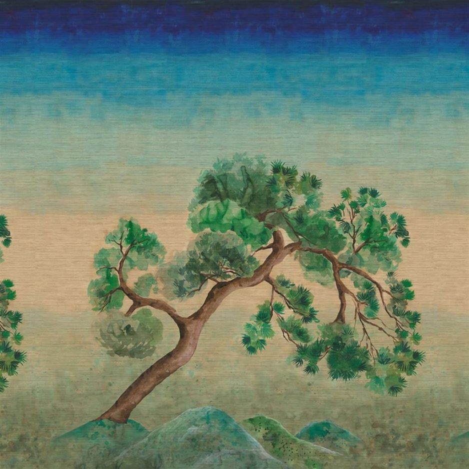 Scene d arbre grasscloth elm