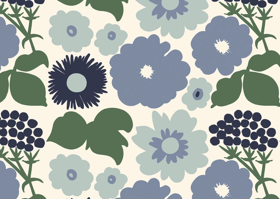 KUKKATORI - Aqua & Blue Wallpaper