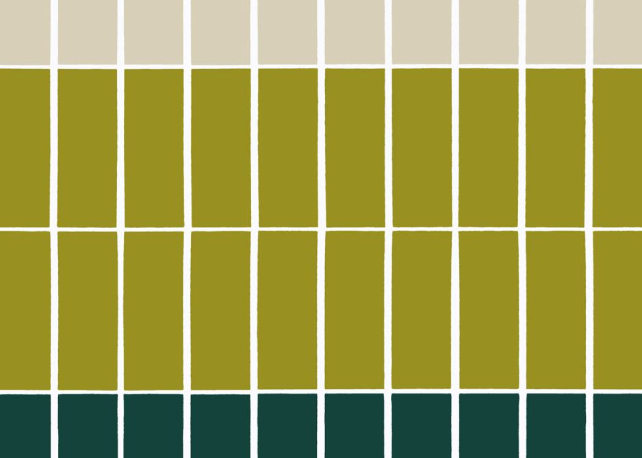 TIILISKIVI - Green Wallpaper