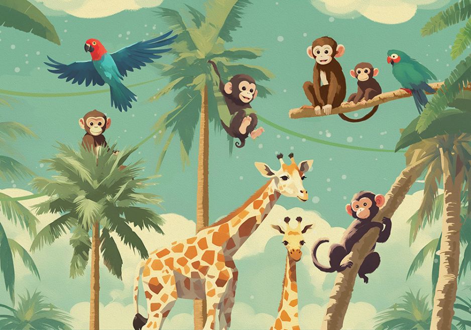 SAFARI ADVENTURE MURAL