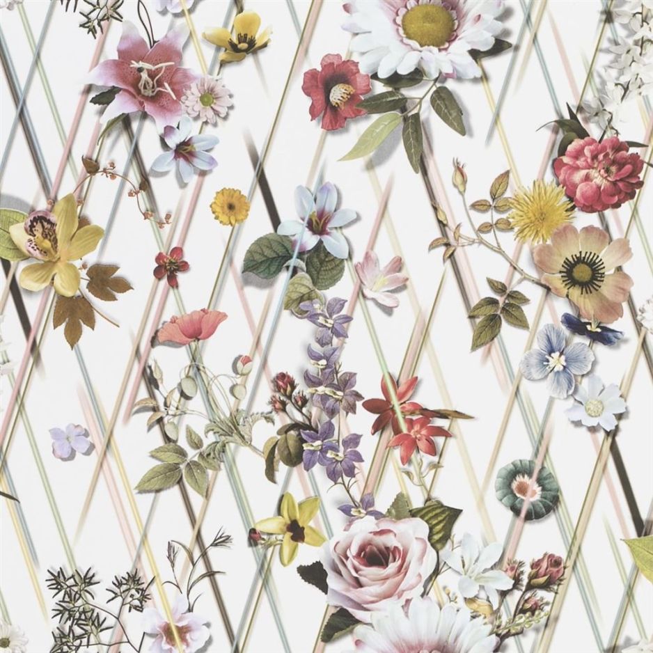 Rochaille - Natural, Ivory & White Wallpaper