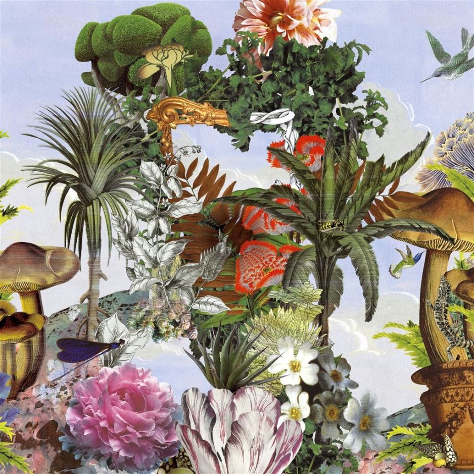 Jardin des reves panoramic - Multi Colour Wallpaper